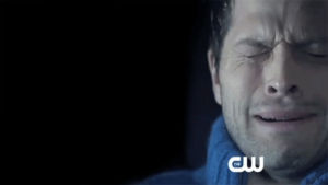 castiel,supernatural,crying,crying cas