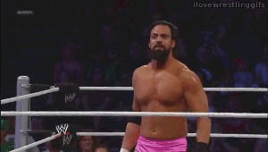 thank you thank you,bowing,damien sandow,wwe,wrestling,celebration,bow down,superstars