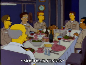 season 9,episode 19,drinking,table,military,9x19,supper