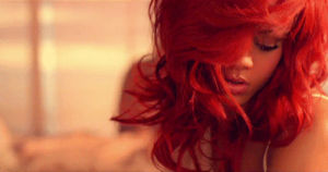 red hair,rihanna,beautiful