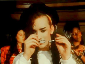 boy george,culture club,music video,80s,eighties,androgynous,do you really want to make me cry