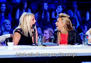 demi lovato,britney spears,sorry,the x factor,spit