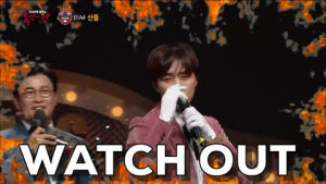 kpop,k pop,b1a4,sandeul,kvariety,watch out,king of masked singer,look out,masked singer,looking at you,coming for you,eye on you