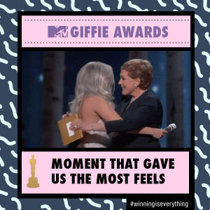 julie andrews,lady gaga,oscars,monsters,musicals,little monsters,fies,oscars 2015,the sound of music,so many feels,winningiseverything,winning is everything,fie awards