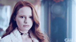 riverdale,cheryl blossom,madelaine petsch,cheryl,shocked,omg,episode 9,scared,cw,the cw,realization,grossed out,realizing