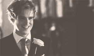 mcfly,happy,cute,black and white,smile,laugh,adorable,tom fletcher,tom and gi,my weeding speech