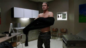 kelly severide,taylor kinney,chicago fire,abs,hot,lady gaga,1x14
