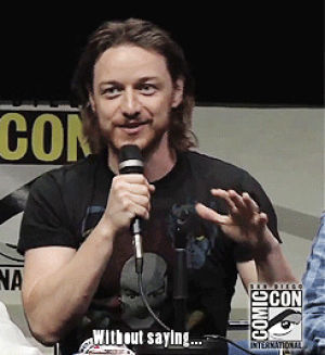 james mcavoy,tv,ugh,why,sdcc,days of future past,jm interview,he was actually so excited though,cute little mcavoy,x men