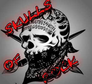 skulls,neon,tumblr,rock,black,red,style,white