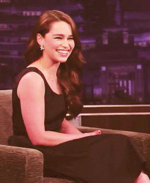 emilia clarke,jimmy kimmel,idk i just,i cant stop watching this interview,im sorry if they look weird