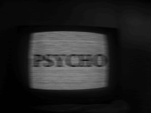 scary,psycho,tv,black and white,horror,creepy