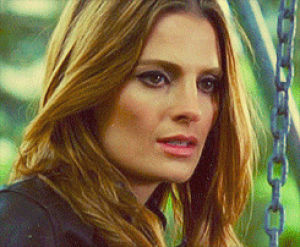 reaction,castle,stana katic,oh crap
