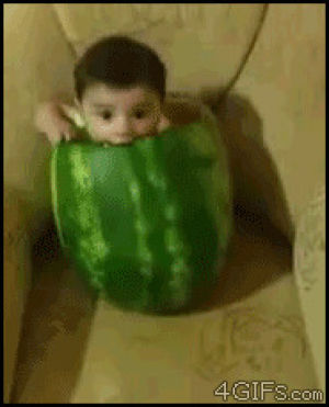 baby,watermelon,food