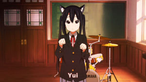 k on,cat girl,anime,kitty,cute girl,yui hirasawa,azusa nakano