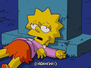 lisa simpson,episode 2,season 17,tired,done,exhausted,17x02