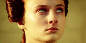 death stare,reactions,game of thrones,sansa stark,i hate you,sansa,what did you say,glaring