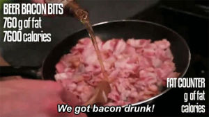 beer,bacon,epic meal time,bacon bits