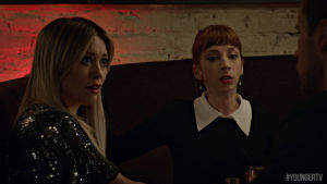 scream,shocked,surprised,tv land,younger,hilary duff,youngertv,molly bernard