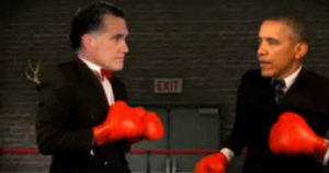 weird,politics,obama,boxing,president obama,mitt romney,romney,newshit,smearballs