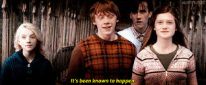that was clever ron,harry potter,hermione granger,ron weasley,compliment,clever,its been known to happen