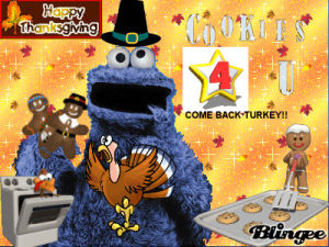 picture,monster,thanksgiving,cookie,cookie monster,blingeecom,happycookie