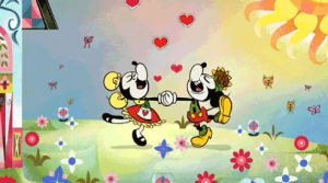 mickey mouse,te amo,valentines day,couple,hearts,heart,love,happy,yodelberg