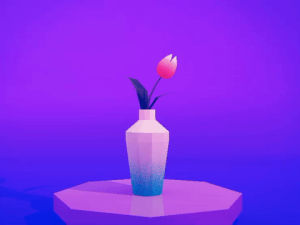 vase,flower,tulip,purple,low poly,allison house