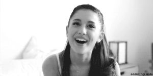 cute girl,black and white,black,laughing,dope