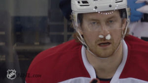 ice hockey,hockey,nhl,canadiens,montreal canadiens,nosebleed,bloody nose,broken nose,petry,jeff petry,busted up