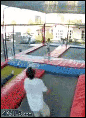 GIF fail trampoline - animated GIF on GIFER