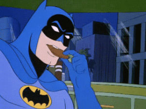 batman,eating,cookie