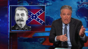 confederate flag,television,jon stewart,daily show