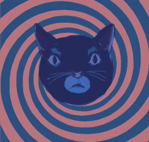 trippy,trippy cat,cat,artists on tumblr,digital art,ibcah