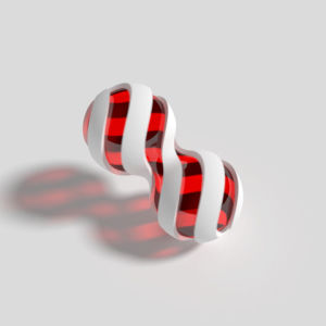 candy,ornament,red,motion graphics,glass,blender,cycles,b3d