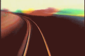 film,travel,train,daisies,perfect loop