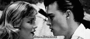 rockabilly,johnny depp,movie,love,black and white,90s,musical,cry baby
