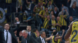 euroleague,fenerbahce istanbul,fenerbahce,excited,yes,yas,hype,hyped,fener,jungly dick