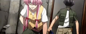 mirai nikki redial yukkiteru amano gif