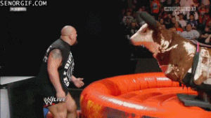 sports,fail,wrestling,punch,big show,mechanical bull