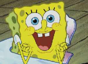 spongebob squarepants,excited,happy,smile,cartoon,spongebob,exciting,cartoons comics