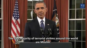 islam,politics,obama,barack obama,terror,isis,muslim,terrorism,isil,the vast majority of terrorist victims around the world are muslim