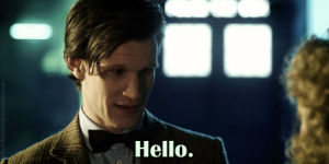 matt smith,river song,doctor who,hello,the doctor,eleventh doctor,alex kingston