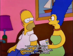 homer simpson,marge simpson,season 3,angry,episode 9,upset,frustrated,3x09,perturbed
