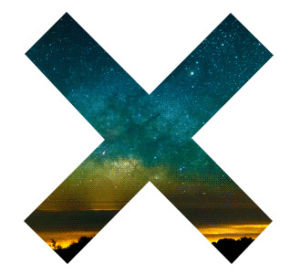 pretty,the xx logo,the xx,cross,nature,night,photography,xx,stars,sky,galaxy,serene,night photography,tsuburaya production,what did you just call me