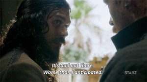 fighting,season 4,fight,scary,starz,bad,pirate,silver,black sails,brutal,04x04,luke arnold,long john silver,out there,bad out there