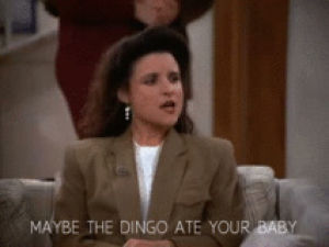 dingo ate your baby,seinfeld,dingo,babies,infant,lol i dont even know anymore bro,dingo ate baby
