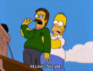 ned flanders,homer simpson,episode 4,season 11,tired,relax,11x04,unconsious