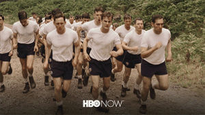 band of brothers,tv,hbo,running,hbo now,veterans day