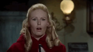 hammer films,veronica carlson,horror,shocked,classic film,warnerarchive,gasp,dracula has risen from the grave