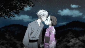 anime kiss,hotarubi no mori e,gin,anime love,anime couple,hotaru,hotaru x gin,anime